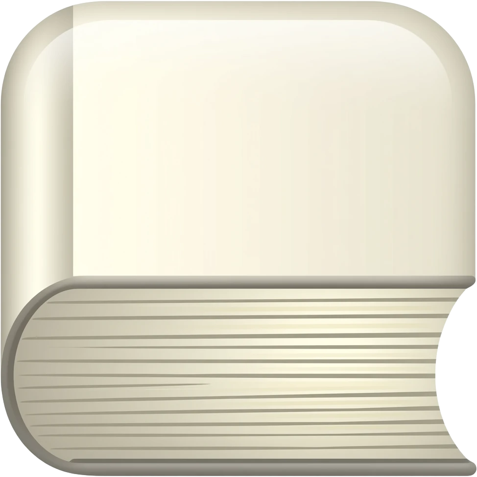 Make this an icon with rounded corners and the bottom part shows the thickness of the book emoji