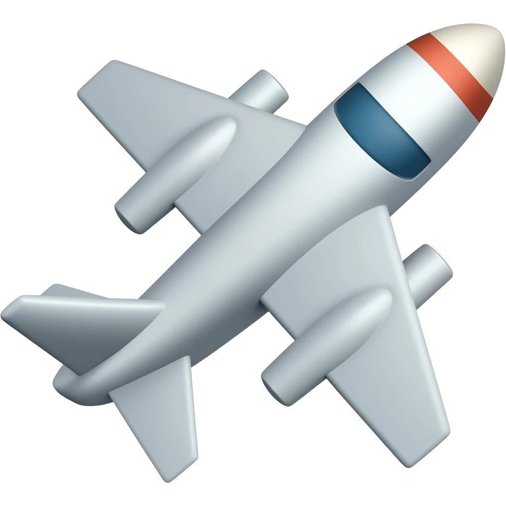 ticker airplane emoji