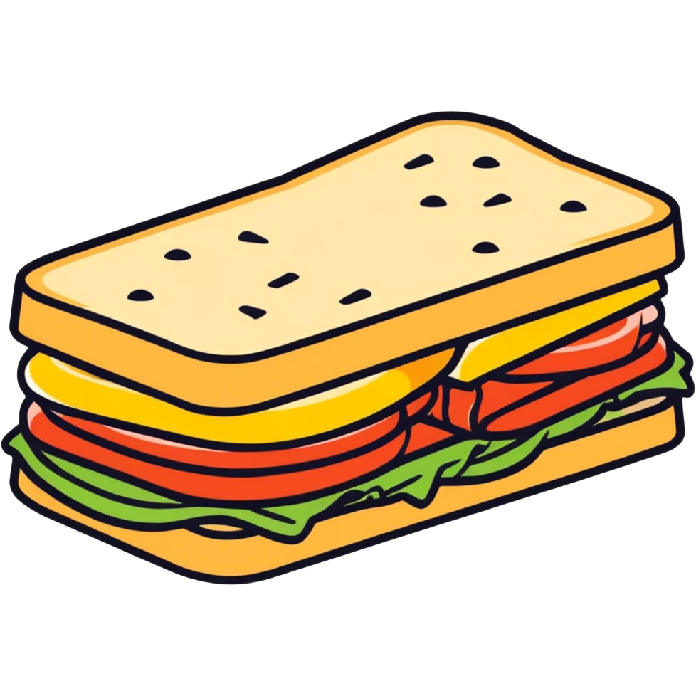 Hand sandwiche emoji