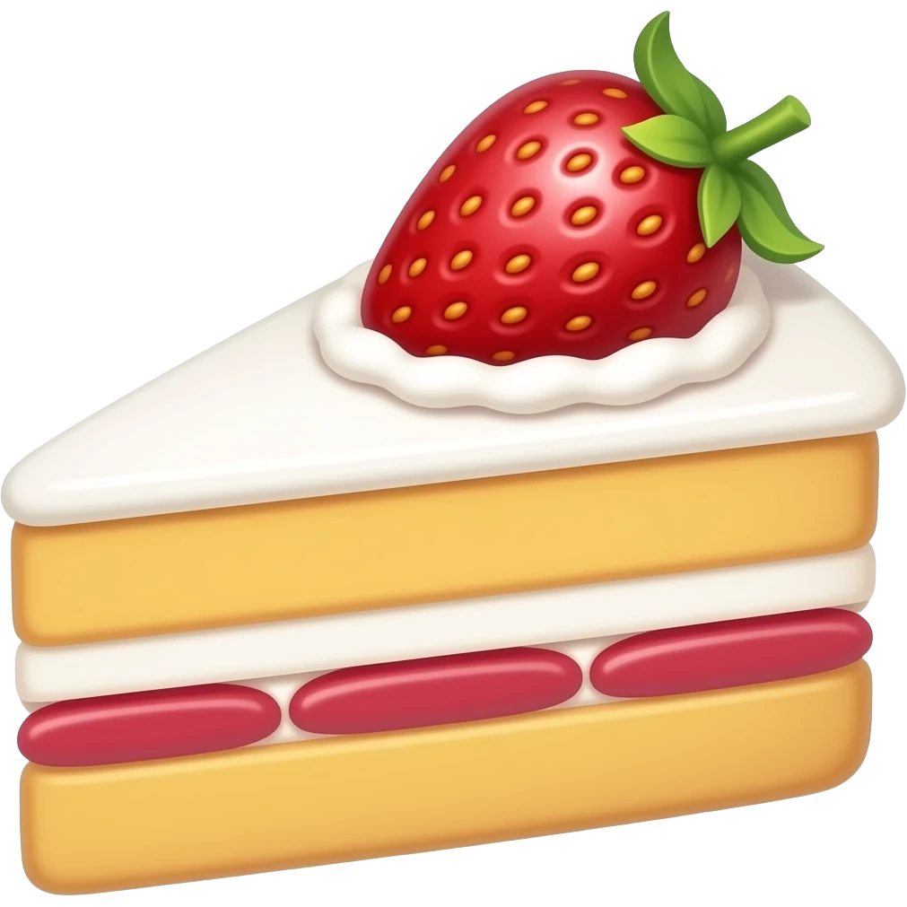 Tarta de fresa emoji