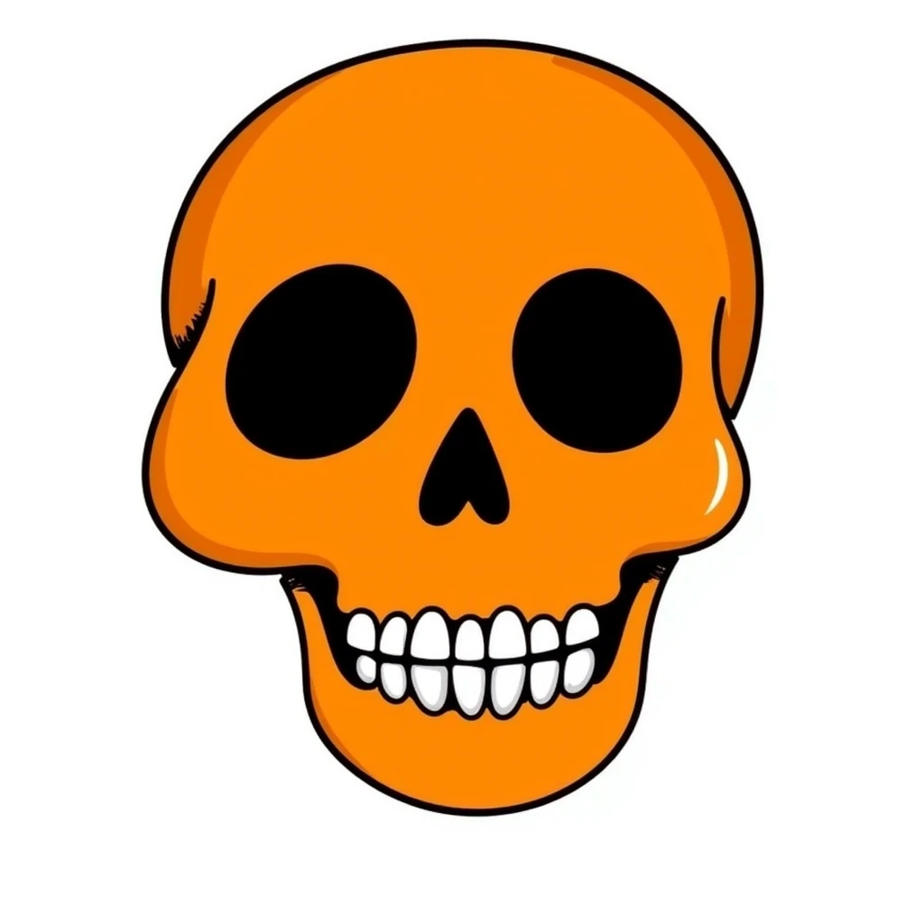 orange skull emoji