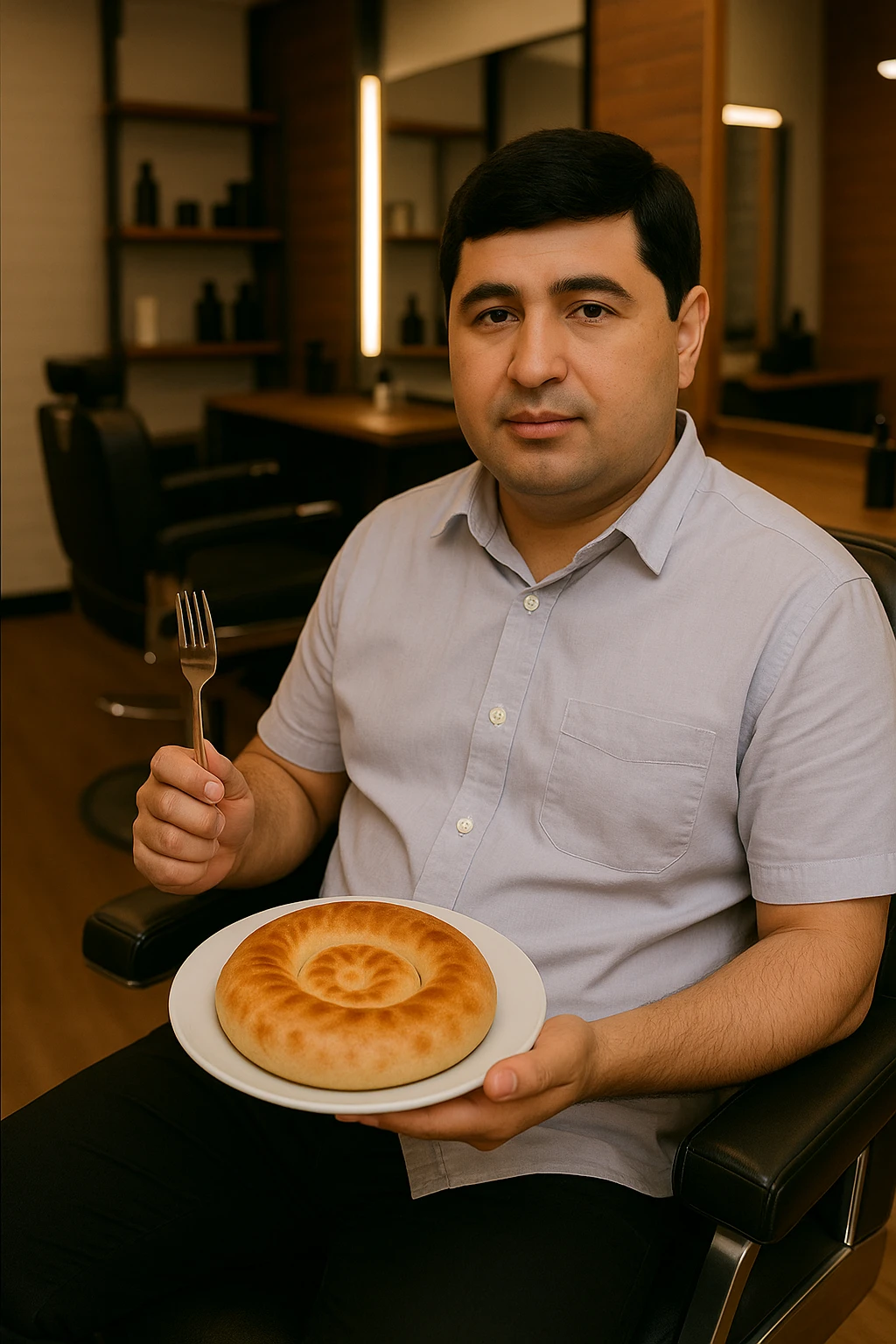 birinchidagi odamni yuziga 2 rasmdagi odamga uxshatib chizib bergin xuddu shunday non yen utirganini emoji