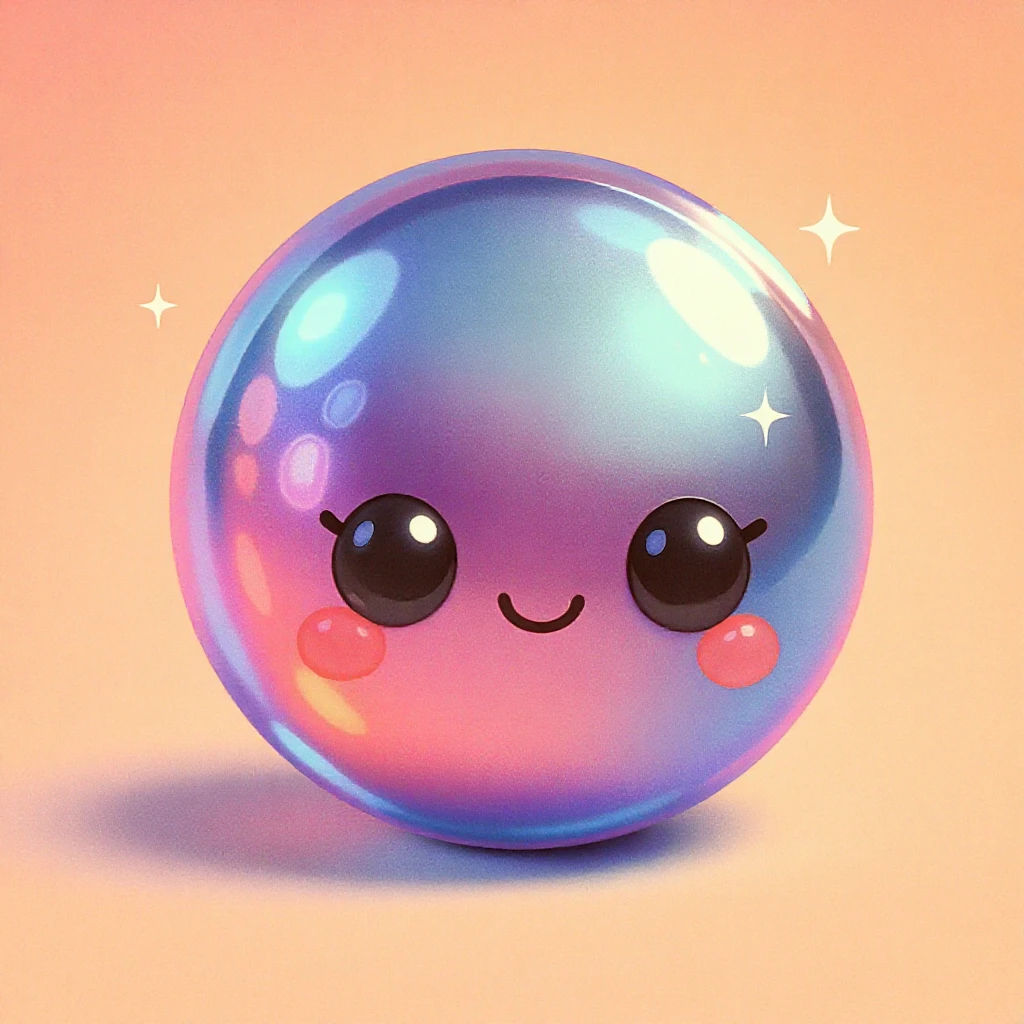 cute and shiny object with a gradient effect emoji