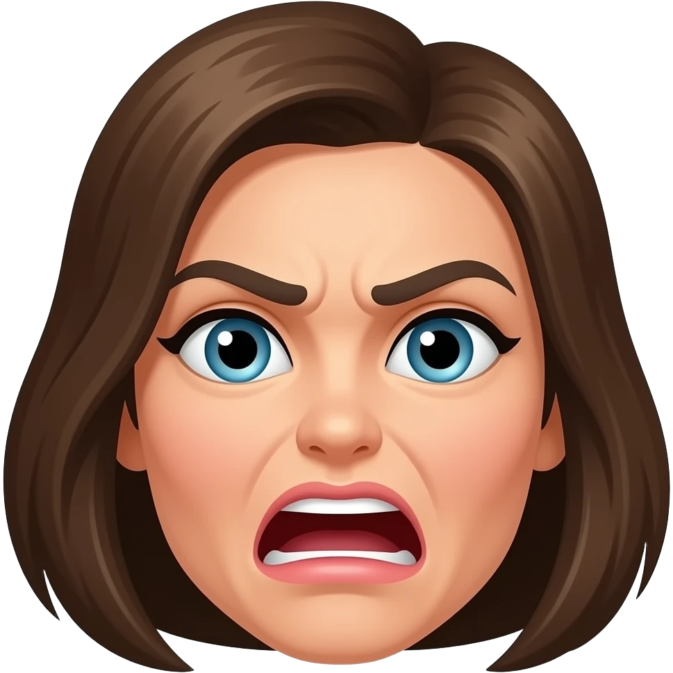 exasperated woman face emoji