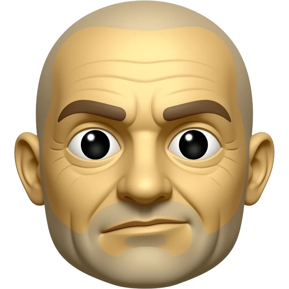 Moyai statue face saying “no.” emoji