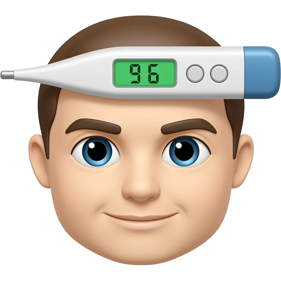 Forehead thermometer emoji