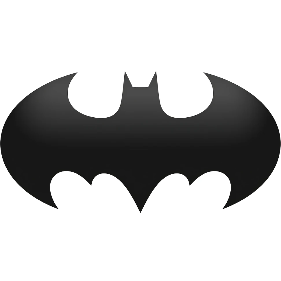 all black batman logo emoji
