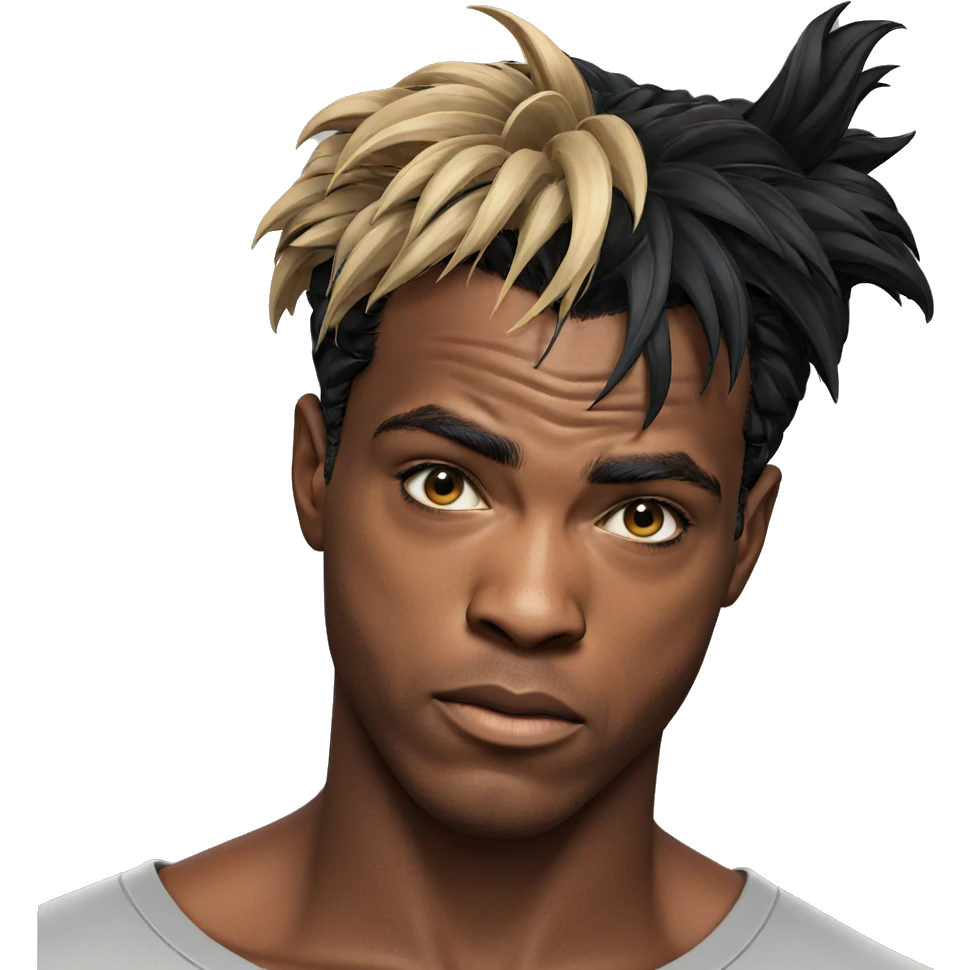 dark-skinned male portrait emoji