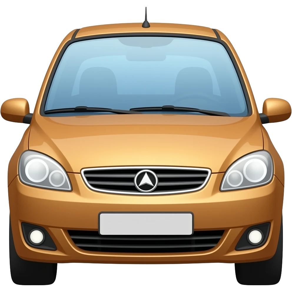 An extremely simplified flat car emoji