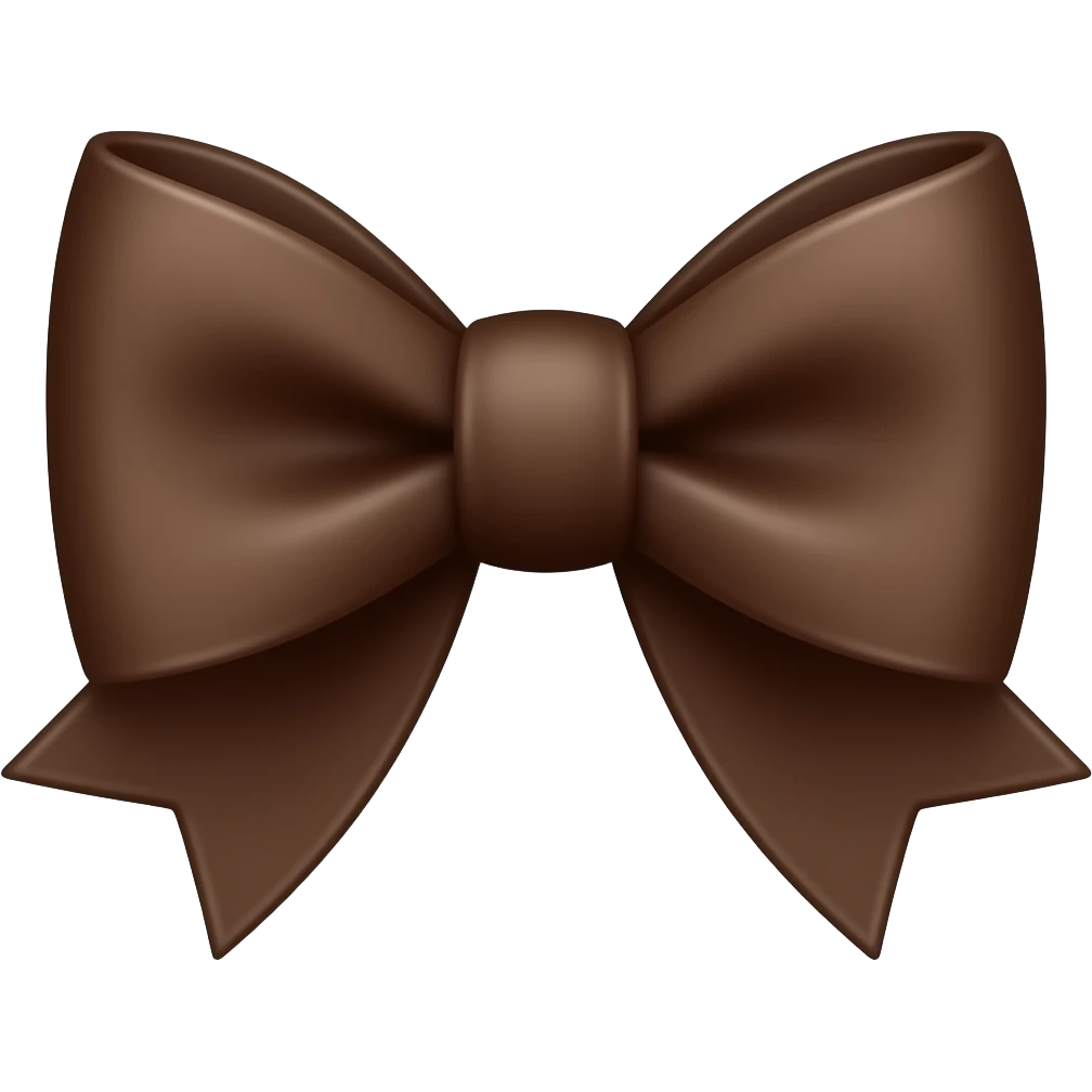 Chocolate bowtie emoji