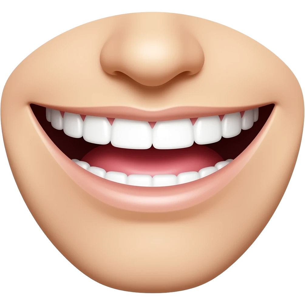 The mouth emoji but it's smiling emoji