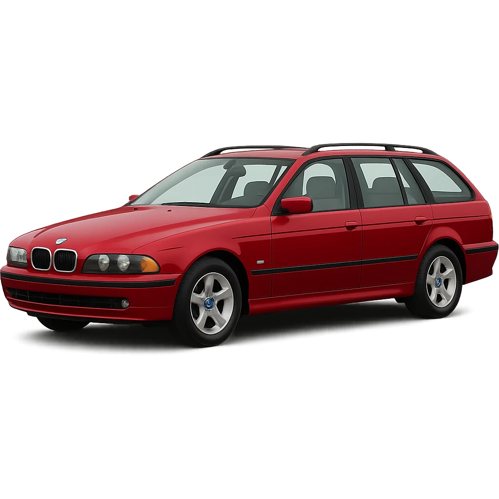 Make the car red, keep the original style, no background. emoji