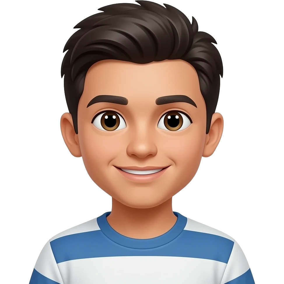19 year old teenager named salim, make him younger emoji