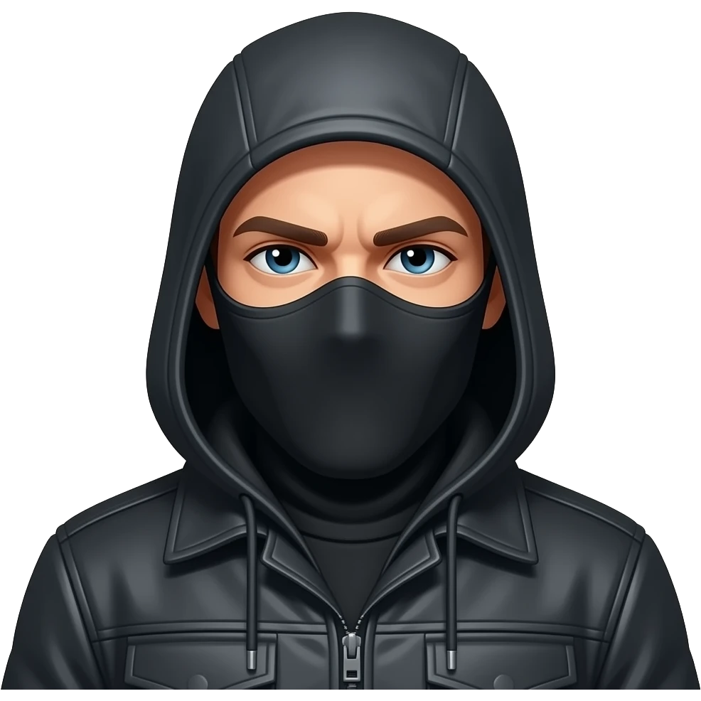 robber with ski mask and hellcat nka emoji