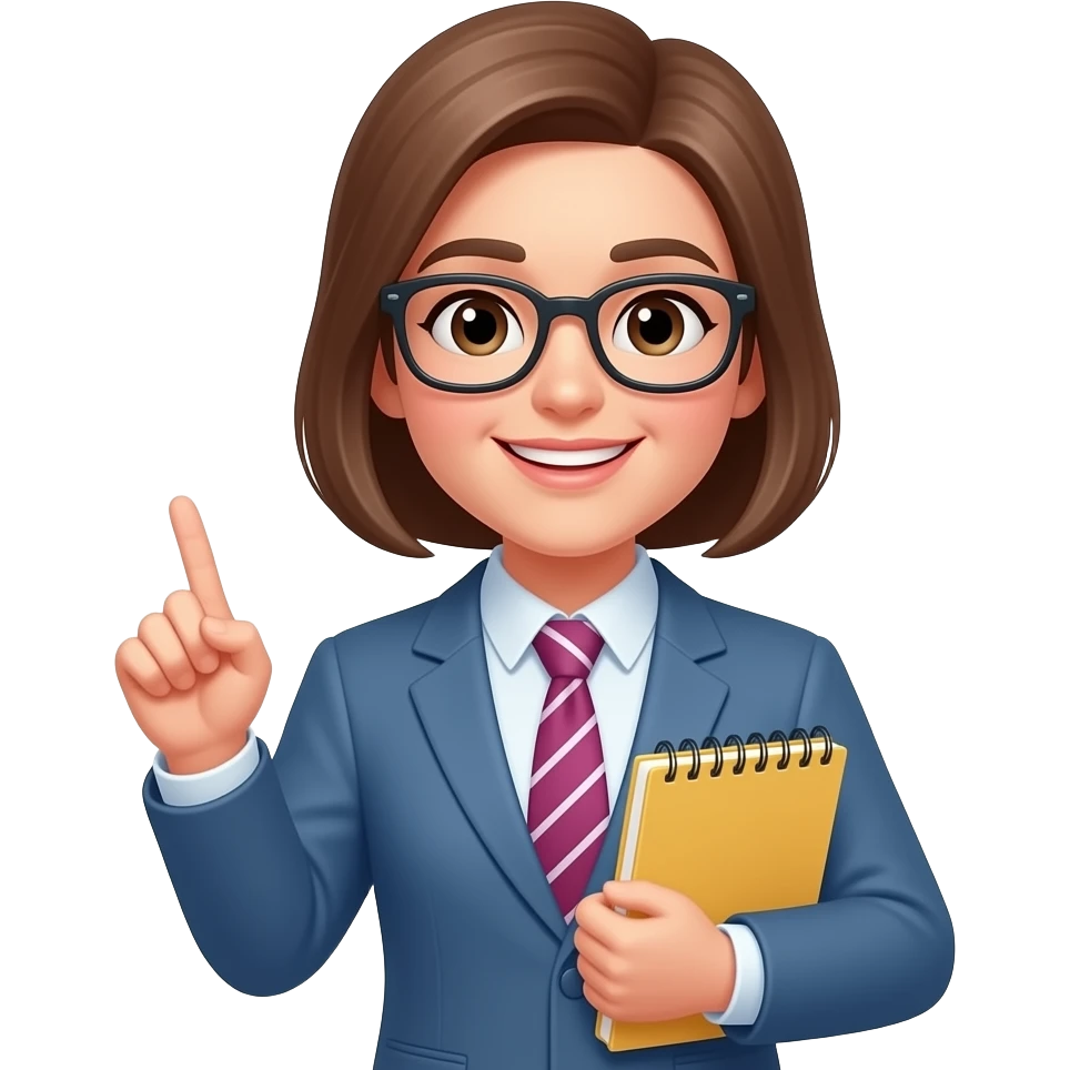 Teacher Holding Notebook emoji