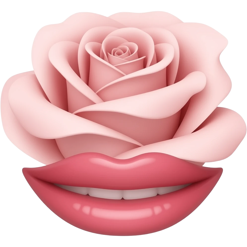 Ağızında gül emoji