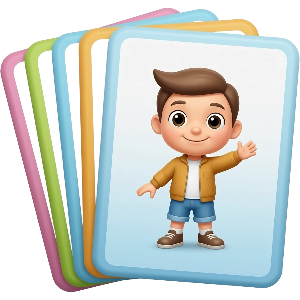 flashcards for kids emoji