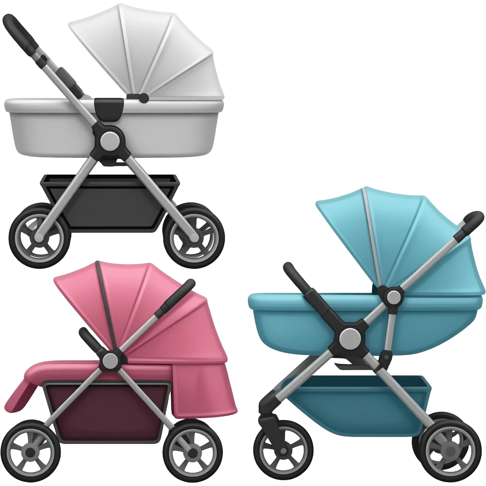 3 strollers emoji