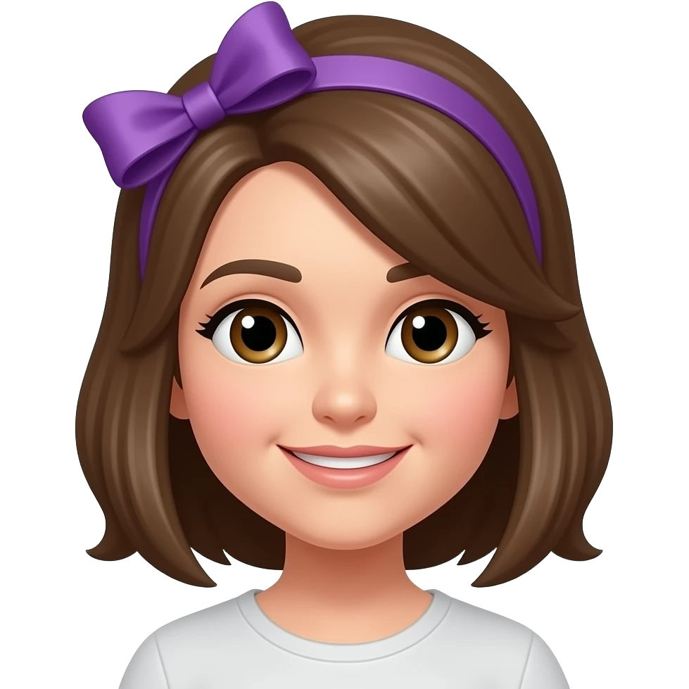 озовым бантиком на голове emoji