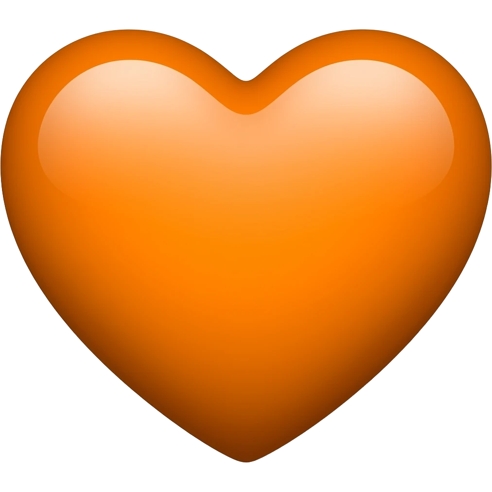 orange heart emoji