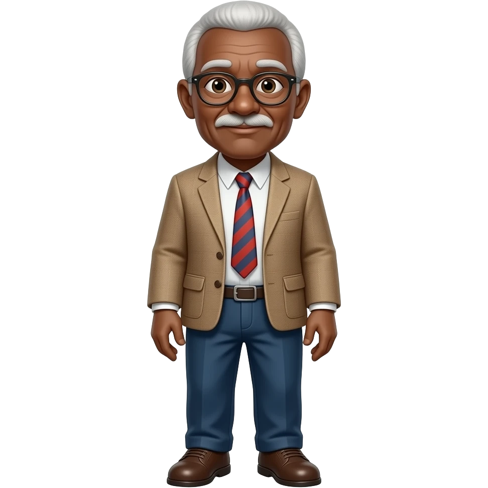 black old uncle whole body emoji