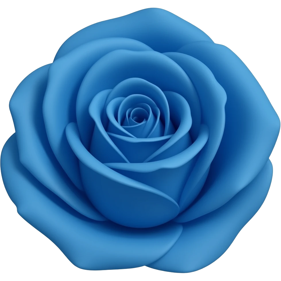 Blue rose emoji