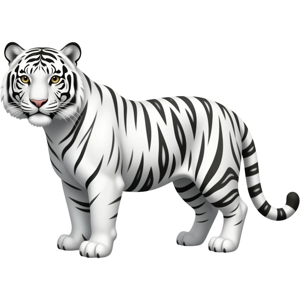 White tiger emoji emoji