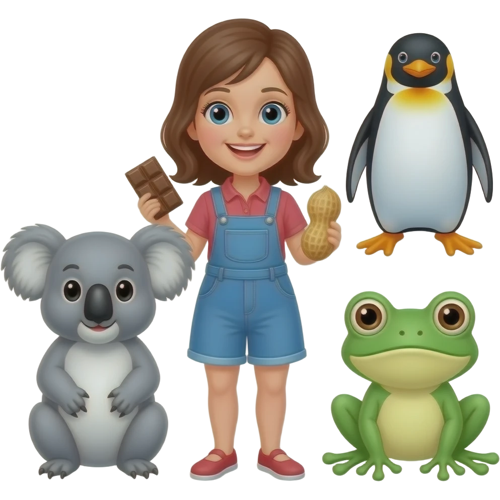 🥜🐨🐧🐸 chocolate you love Lily mmm flability Love Lily peanut emoji