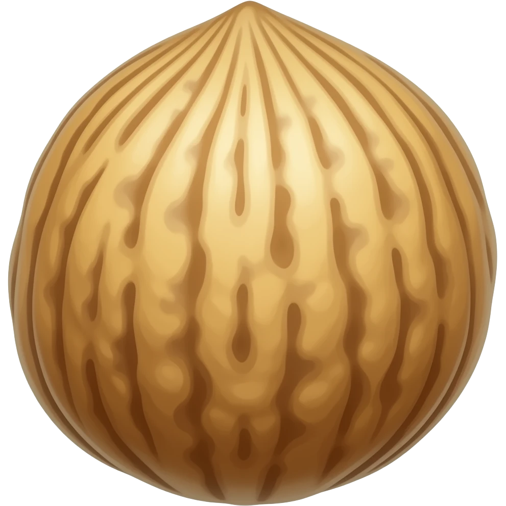 Custom iOS emoji with no blur and a white background. The topic of the emoji is "dinglenut". It MUST maintain the general apple iOS emoji style. emoji