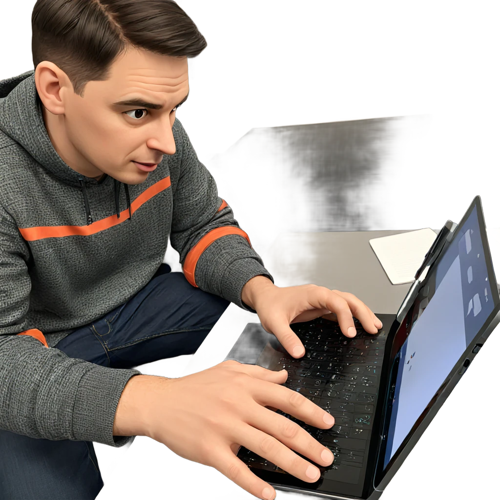 young man with tablet pc emoji