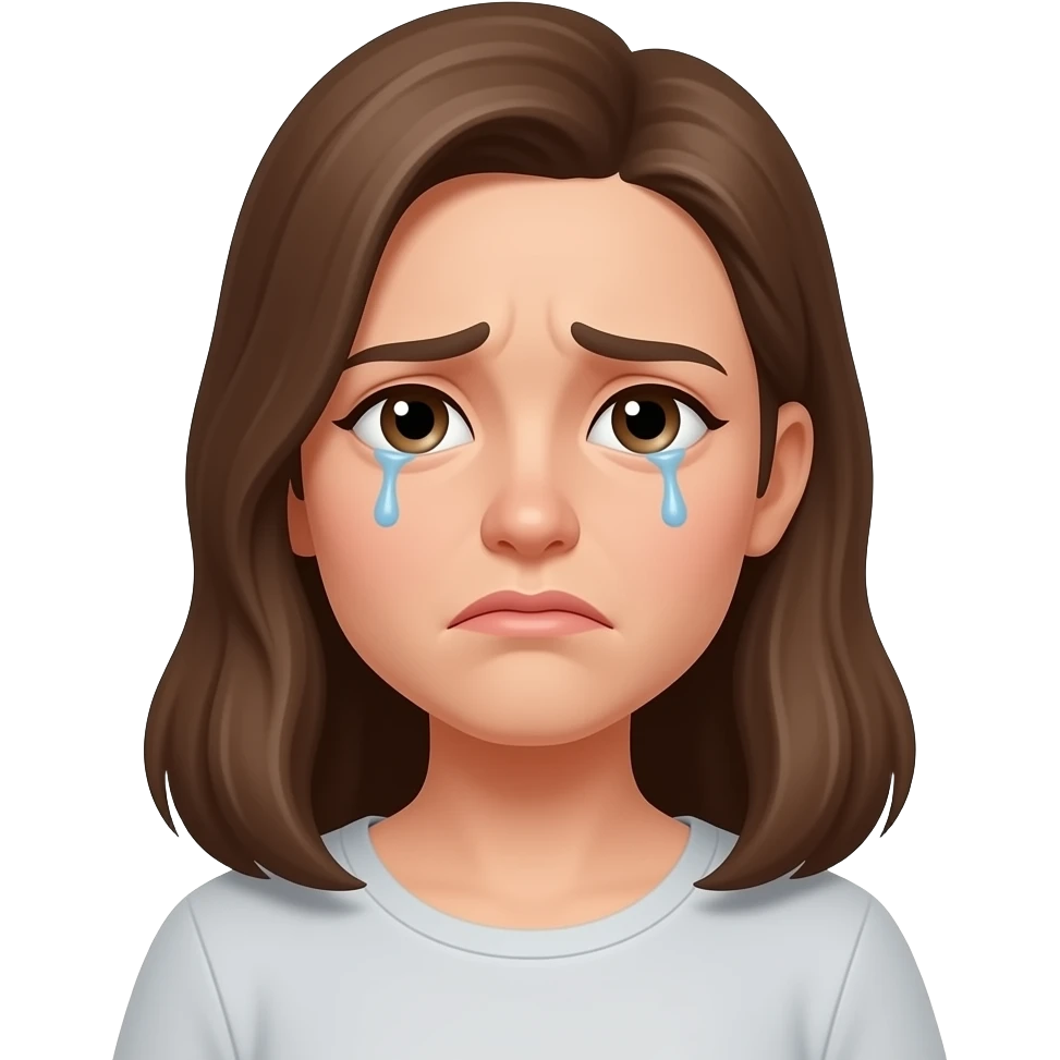 Une dame moche qui est triste emoji
