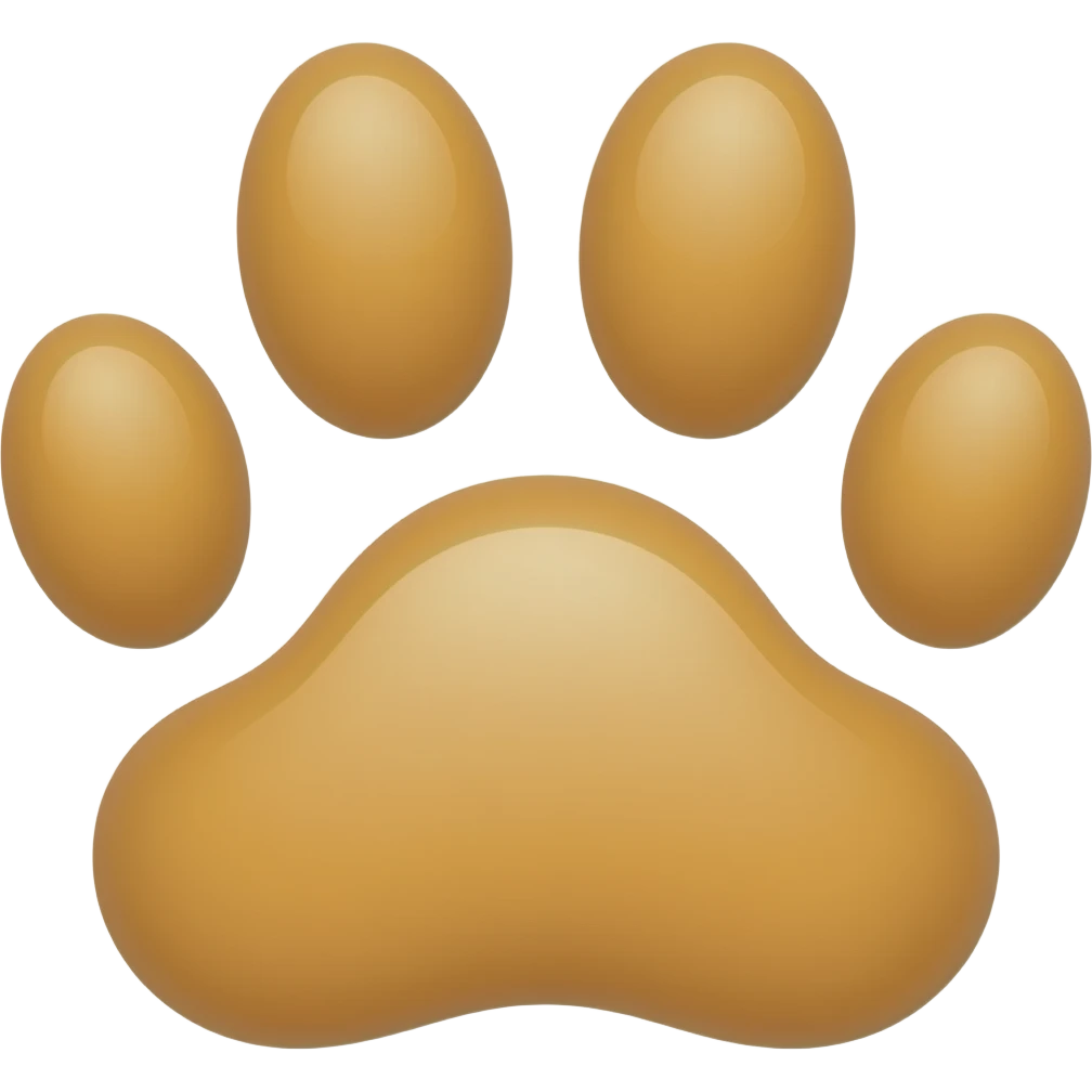 footprint of a cat emoji