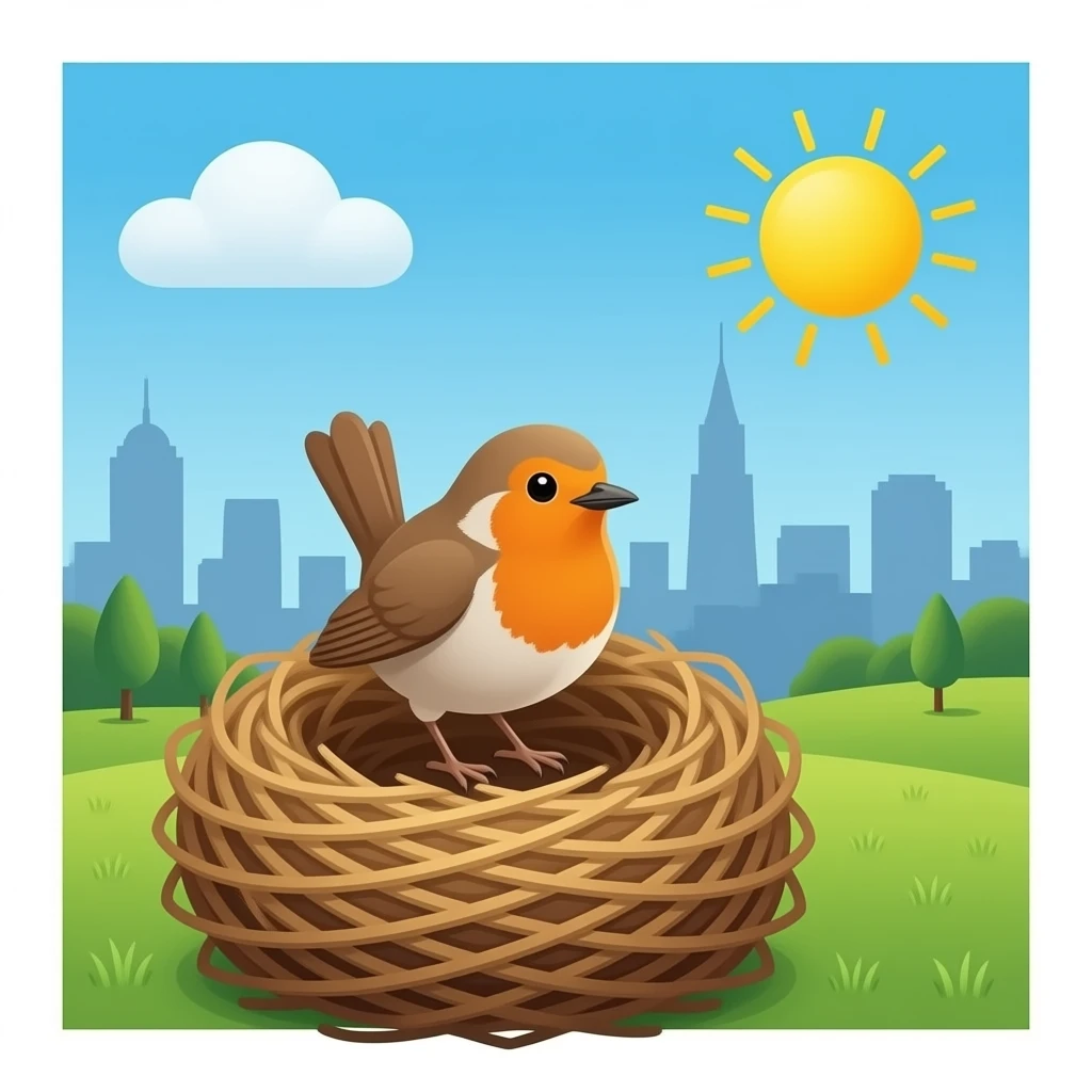Robin Nest Living (white font) emoji