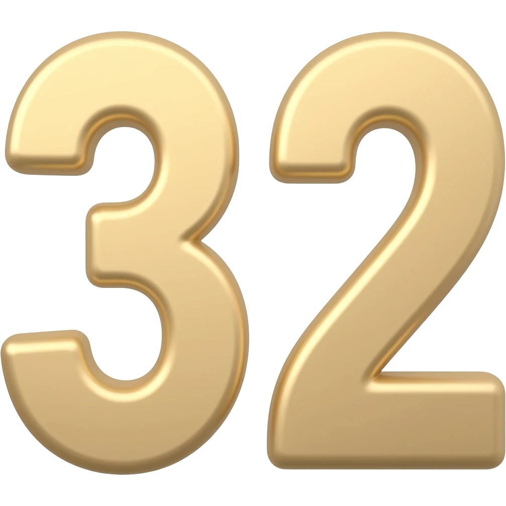 Numberblocks 32 emoji