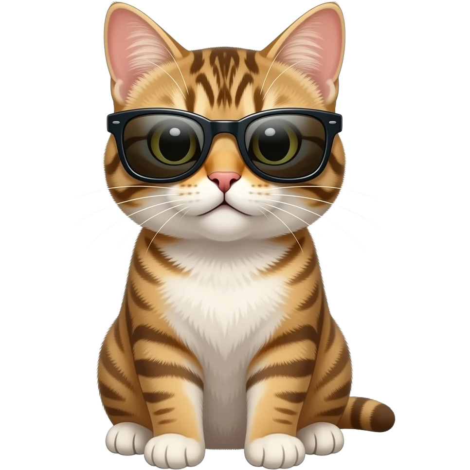 Cat wearing sunglasses emoji