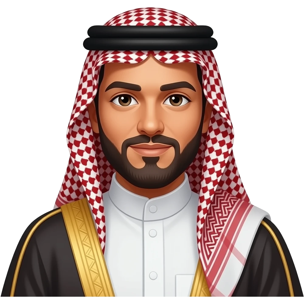 Man wearing jalabia from new Egypt emoji