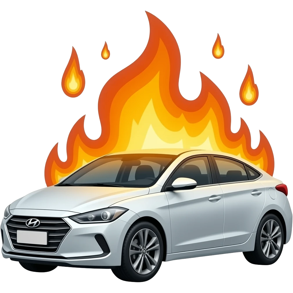Elantra 2017 on fire emoji
