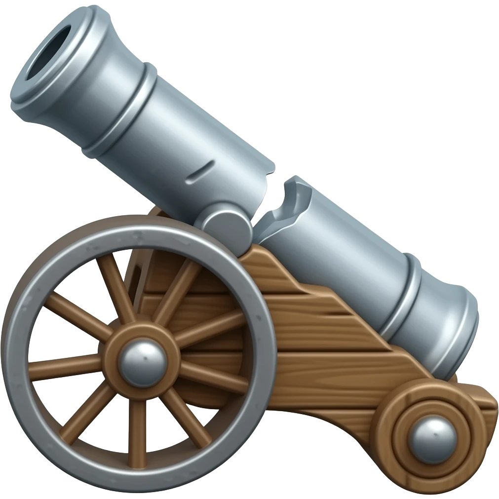 broken cannon emoji