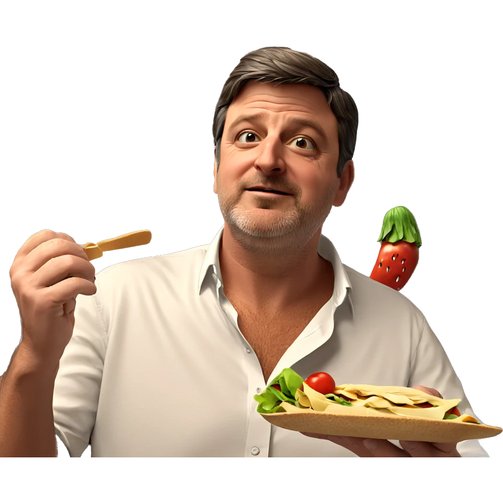 foodie portrait with hat emoji