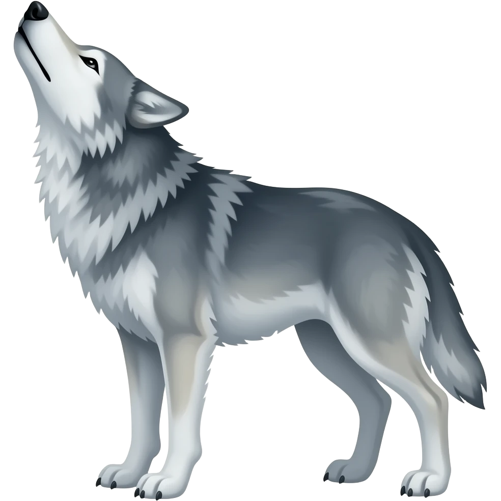 Howling wolf emoji emoji