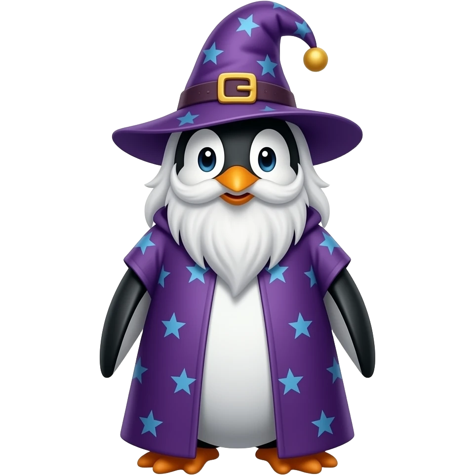 Penguin Wizard emoji