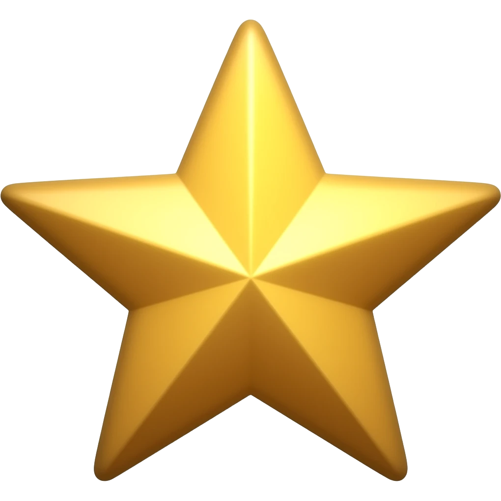 flat gold star emoji