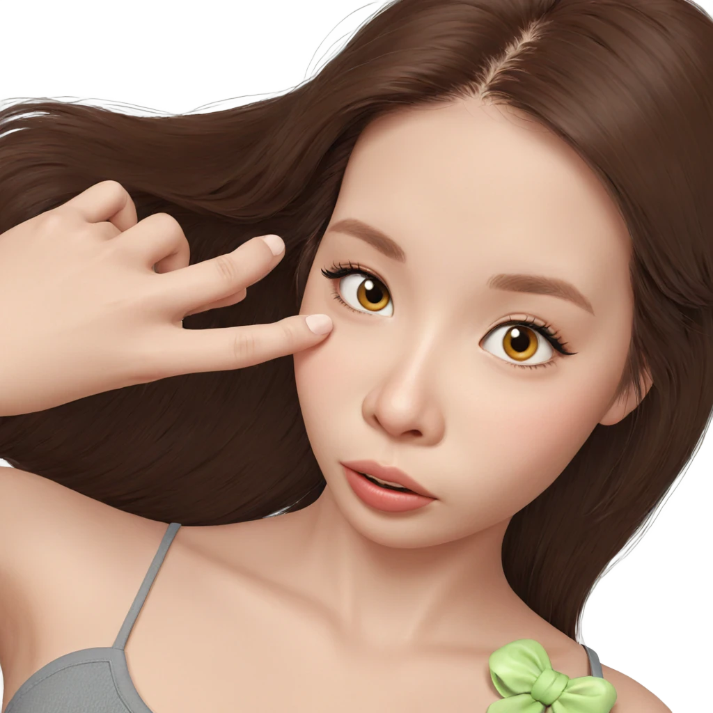 realistic portrait of a girl emoji