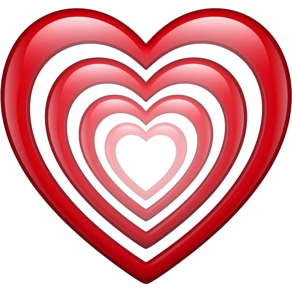 a heart inside of a heart inside of a heart inside of a heart inside of a heart emoji