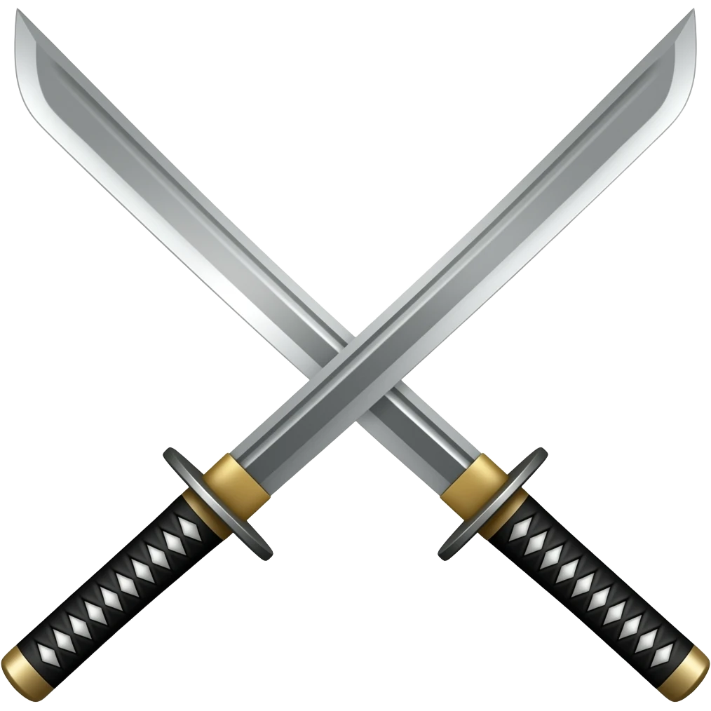 Dual katana emoji