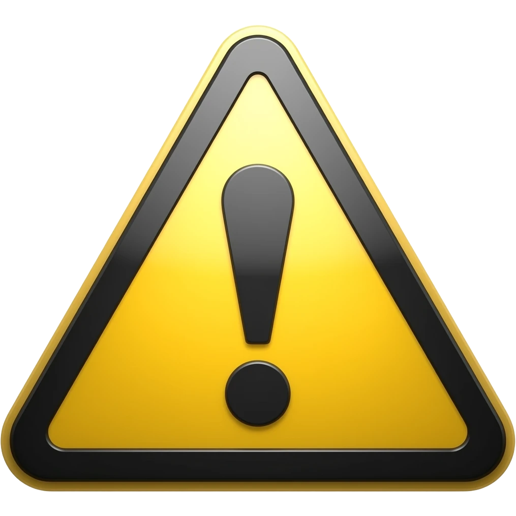 signos de alerta importante emoji