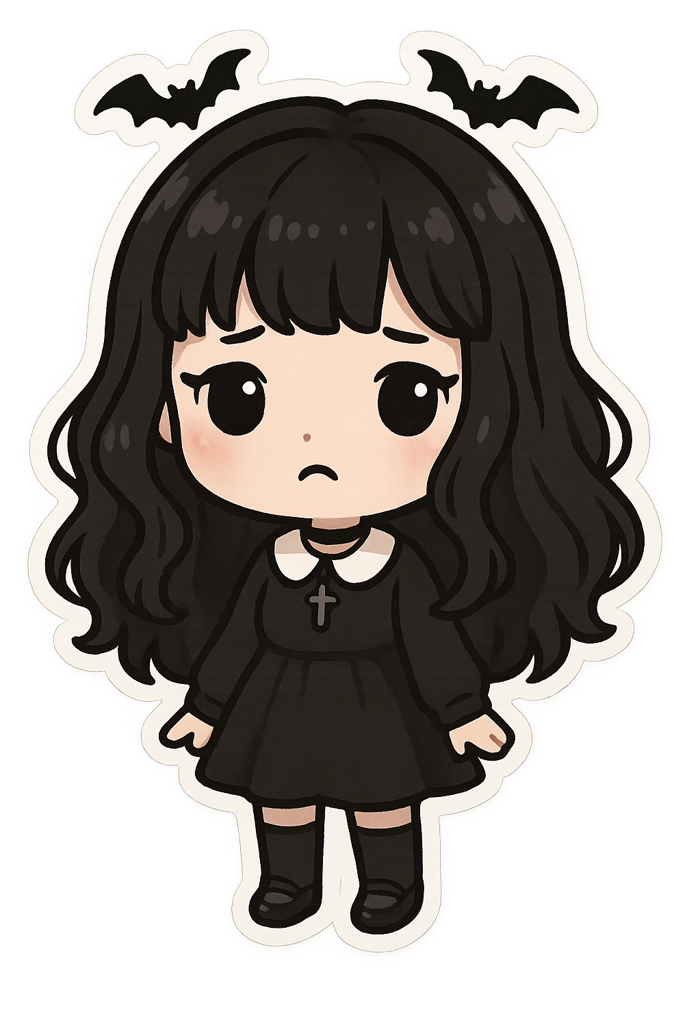 Goth black object emoji