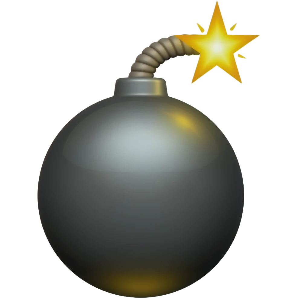 make a emoji like a bumb emoji