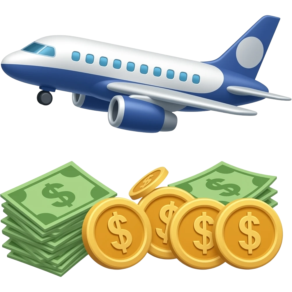 airplane money emoji