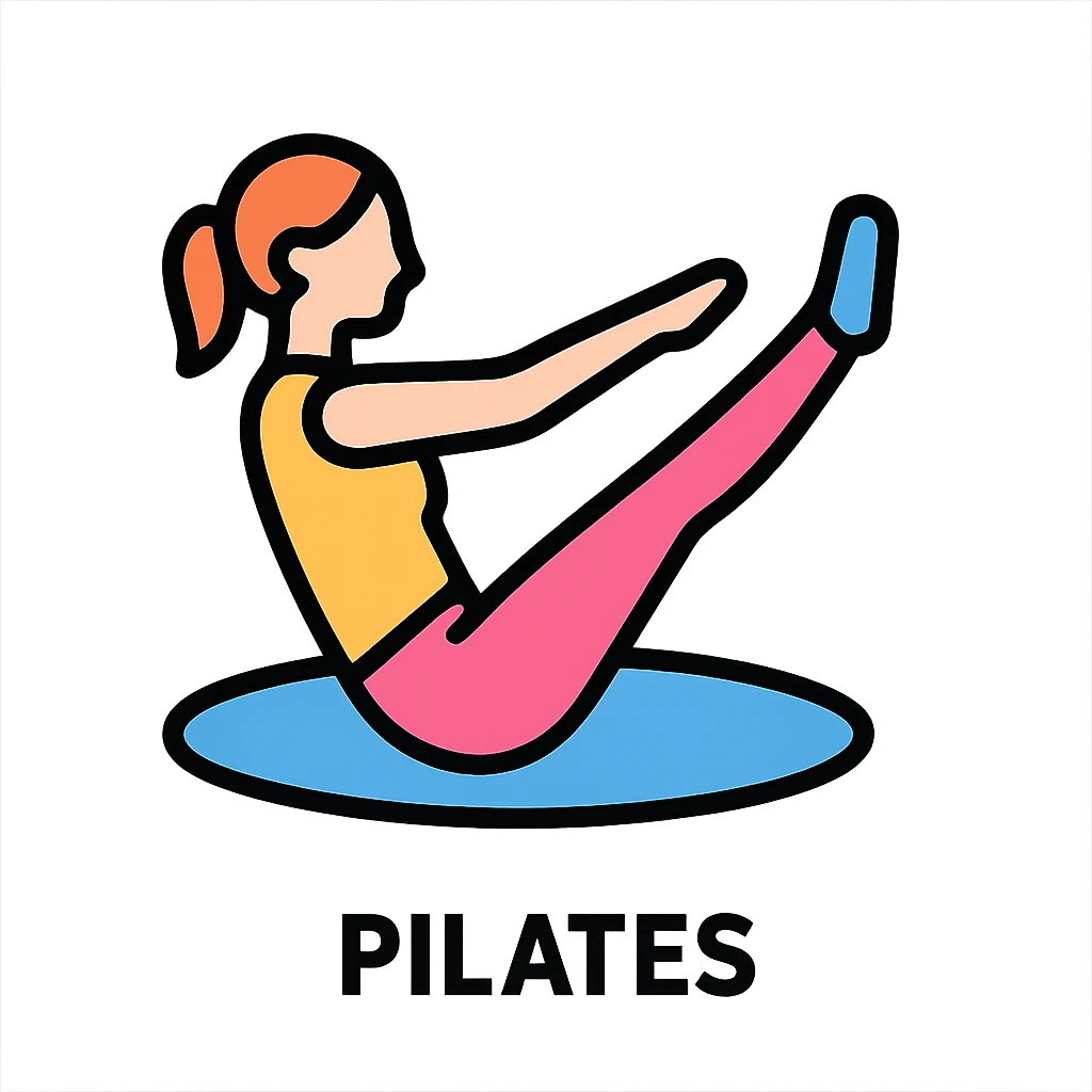 pilates icon, modern, minimal, neutral colors emoji
